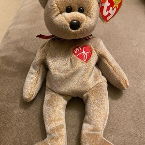 1999 Ty Beanie Baby Signature Bear with Heart Tag